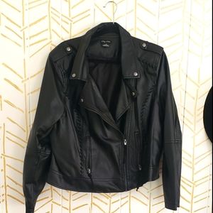 City Chic  Moto Faux Leather Jacket